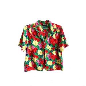 Vintage Floral Button Down